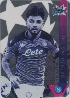 Lorenzo Insigne SSC Napoli 2019/20 Topps Crystal Champions League Silver UCL Master #106